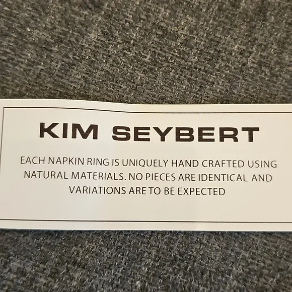 NWT Kim Seybert set of 4 tiger eye napkin ring - Picture 11 of 15